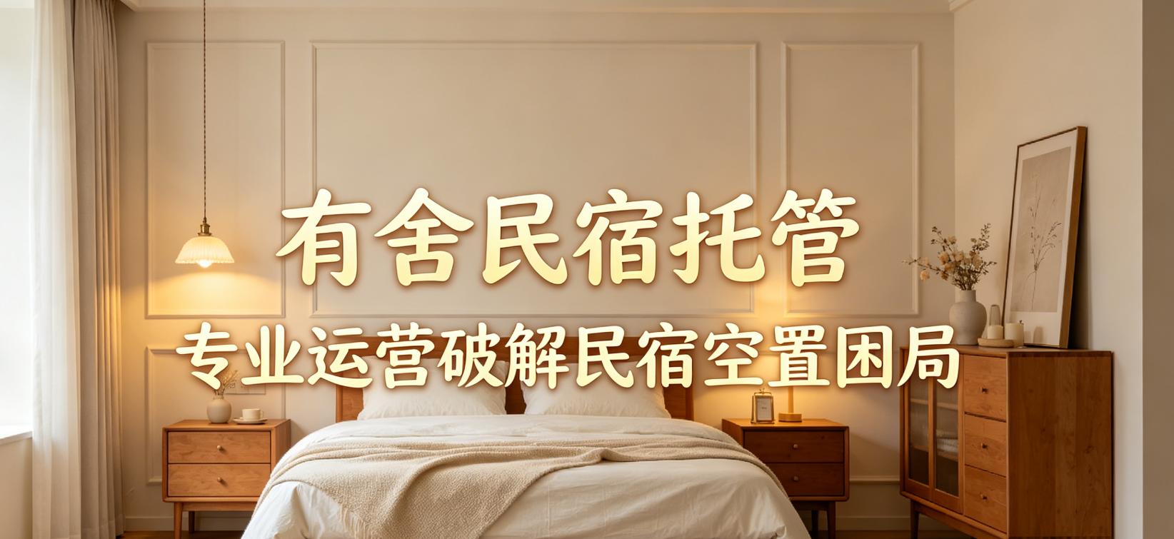 <strong>民宿托管</strong>哪家好？有舍<strong>民宿托管</strong>：专业运营破解民宿空置困局，实现收益长效增长！